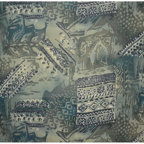 French Laundry Ladies Sheer Green Shell Button Front Long Sleeve Blouse Size M - Picture 7 of 9